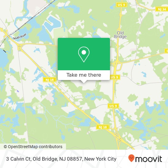 3 Calvin Ct, Old Bridge, NJ 08857 map