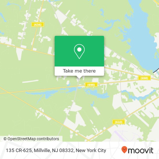 Mapa de 135 CR-625, Millville, NJ 08332