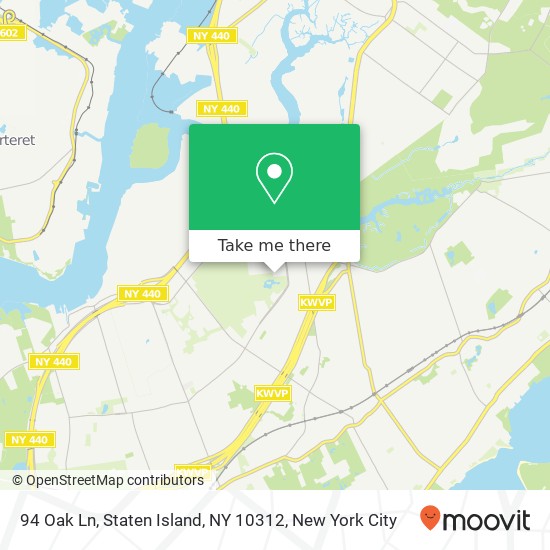 94 Oak Ln, Staten Island, NY 10312 map