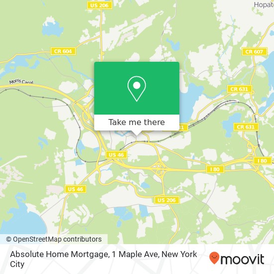 Mapa de Absolute Home Mortgage, 1 Maple Ave