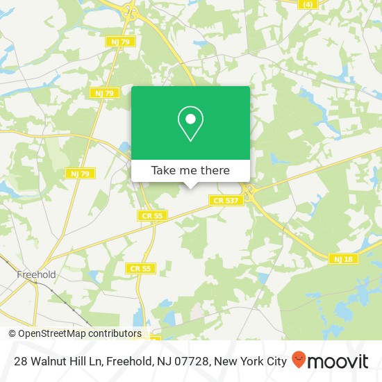 28 Walnut Hill Ln, Freehold, NJ 07728 map