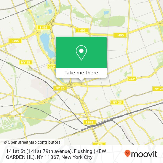141st St (141st 79th avenue), Flushing (KEW GARDEN HL), NY 11367 map