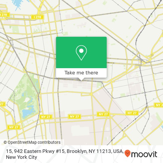 Mapa de 15, 942 Eastern Pkwy #15, Brooklyn, NY 11213, USA