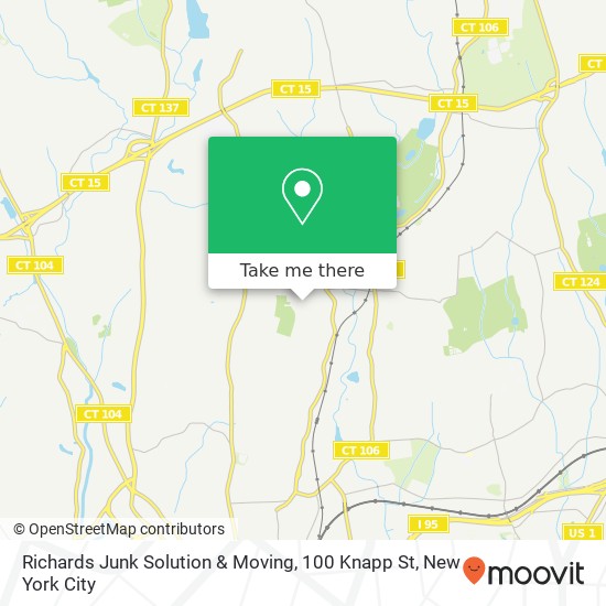 Mapa de Richards Junk Solution & Moving, 100 Knapp St
