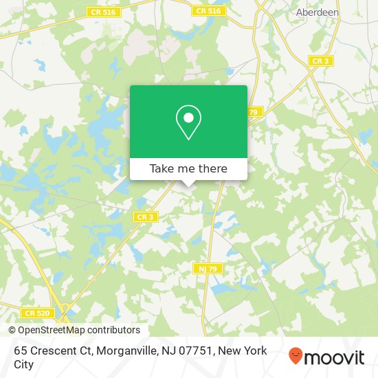 65 Crescent Ct, Morganville, NJ 07751 map