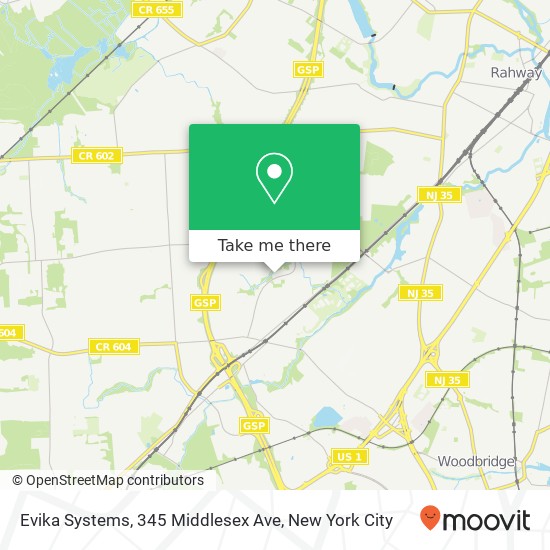 Mapa de Evika Systems, 345 Middlesex Ave
