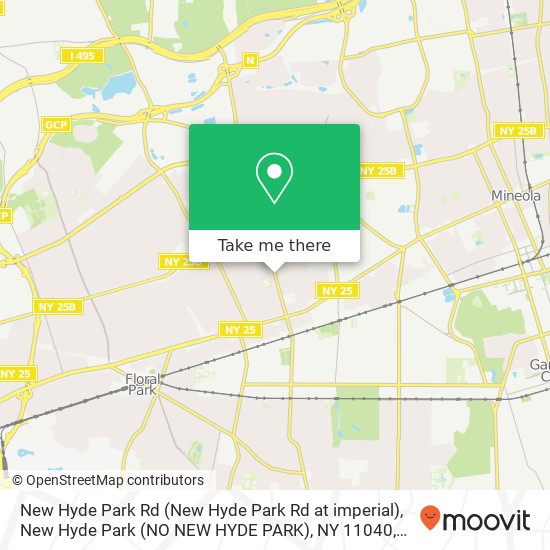 Mapa de New Hyde Park Rd (New Hyde Park Rd at imperial), New Hyde Park (NO NEW HYDE PARK), NY 11040