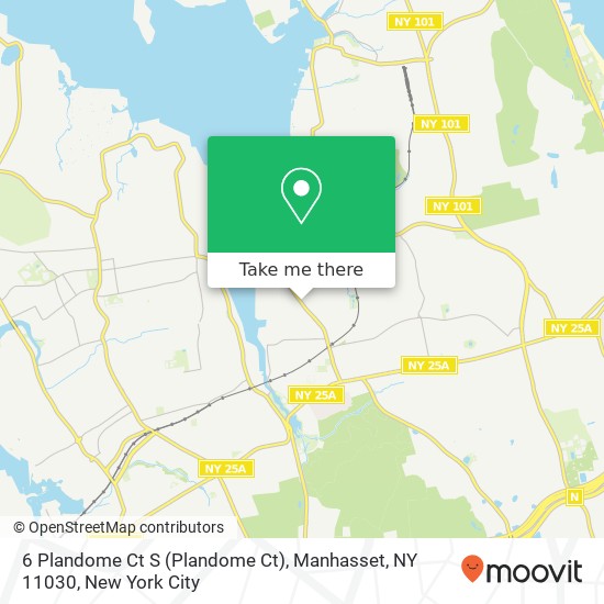 Mapa de 6 Plandome Ct S (Plandome Ct), Manhasset, NY 11030