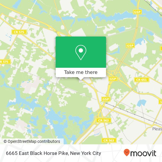 6665 East Black Horse Pike map