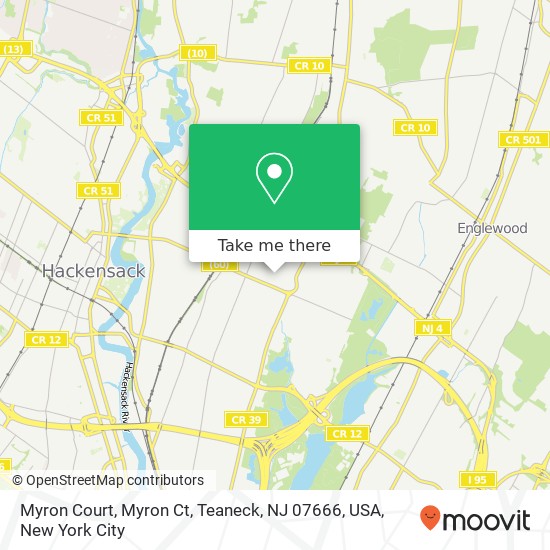 Myron Court, Myron Ct, Teaneck, NJ 07666, USA map