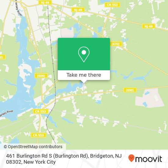 461 Burlington Rd S (Burlington Rd), Bridgeton, NJ 08302 map