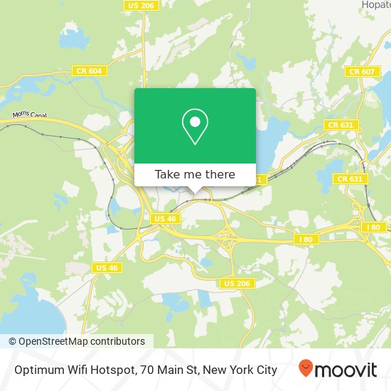 Mapa de Optimum Wifi Hotspot, 70 Main St