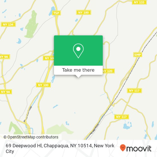 Mapa de 69 Deepwood Hl, Chappaqua, NY 10514