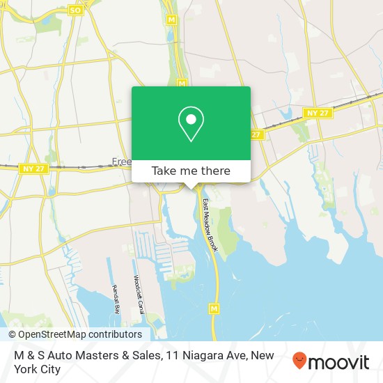 Mapa de M & S Auto Masters & Sales, 11 Niagara Ave