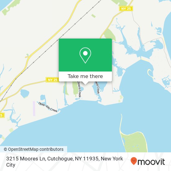 Mapa de 3215 Moores Ln, Cutchogue, NY 11935