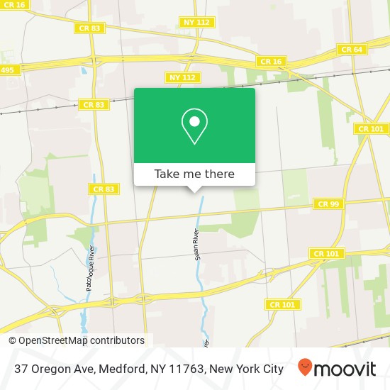 37 Oregon Ave, Medford, NY 11763 map