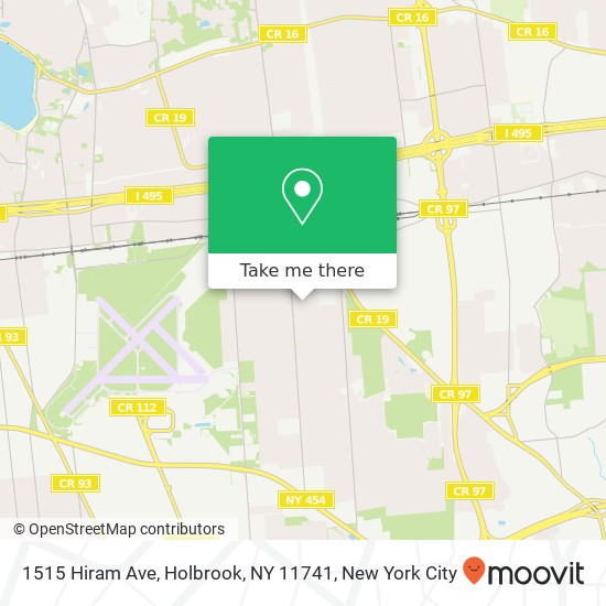 1515 Hiram Ave, Holbrook, NY 11741 map