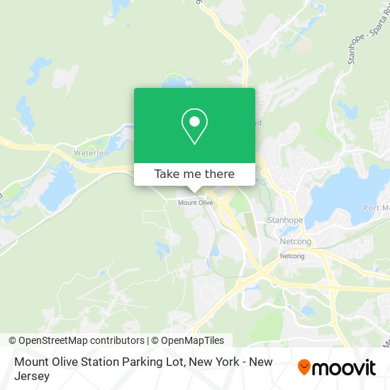 Mount Olive Station Parking Lot map