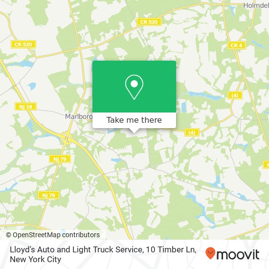 Lloyd's Auto and Light Truck Service, 10 Timber Ln map