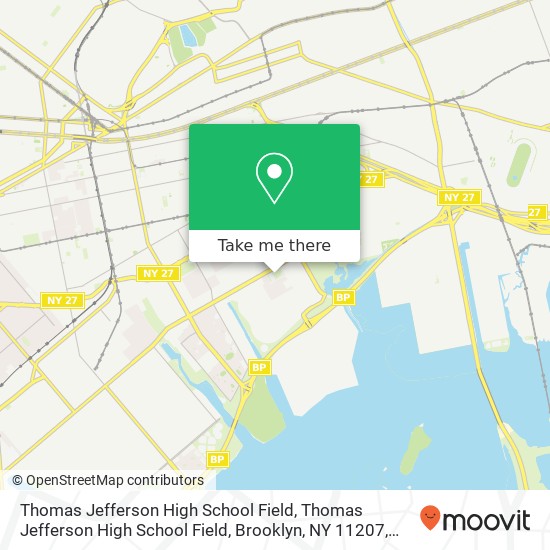 Thomas Jefferson High School Field, Thomas Jefferson High School Field, Brooklyn, NY 11207, USA map