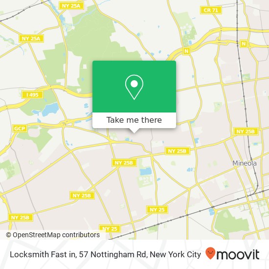 Mapa de Locksmith Fast in, 57 Nottingham Rd