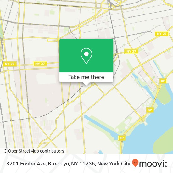 Mapa de 8201 Foster Ave, Brooklyn, NY 11236