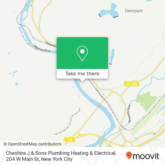 Mapa de Cheshire J & Sons Plumbing Heating & Electrical, 204 W Main St