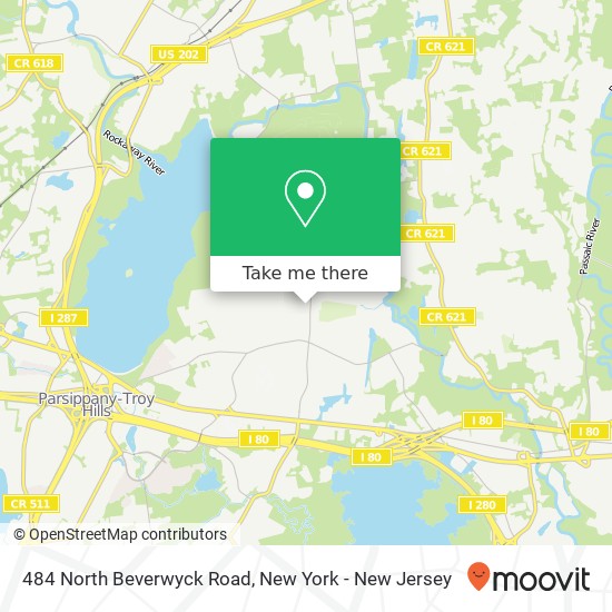 Mapa de 484 North Beverwyck Road