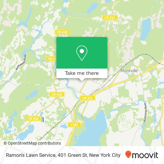 Mapa de Ramon's Lawn Service, 401 Green St