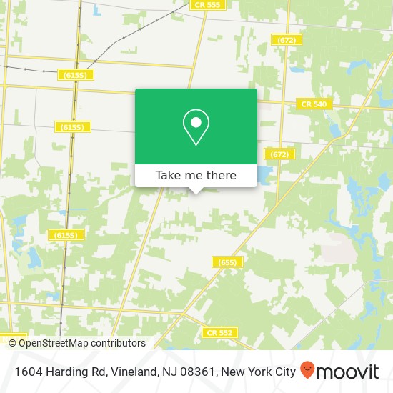 1604 Harding Rd, Vineland, NJ 08361 map