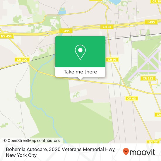 Bohemia Autocare, 3020 Veterans Memorial Hwy map