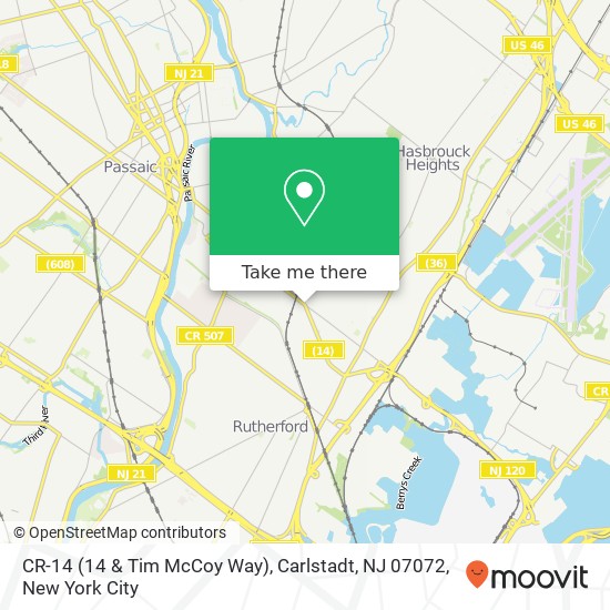 CR-14 (14 & Tim McCoy Way), Carlstadt, NJ 07072 map