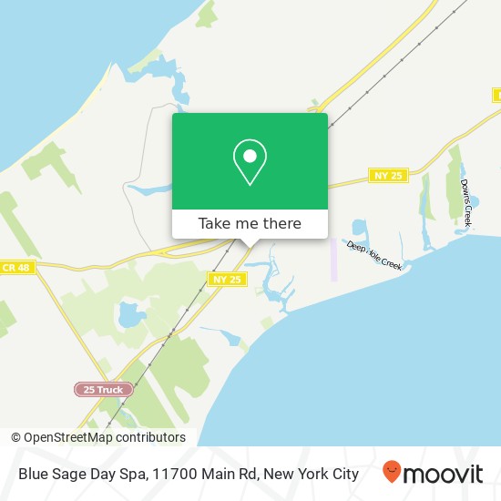 Mapa de Blue Sage Day Spa, 11700 Main Rd