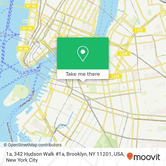 1a, 342 Hudson Walk #1a, Brooklyn, NY 11201, USA map