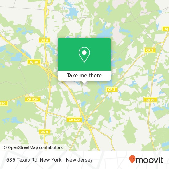 How to get to 535 Texas Rd Morganville NJ 07751 in Marlboro Nj