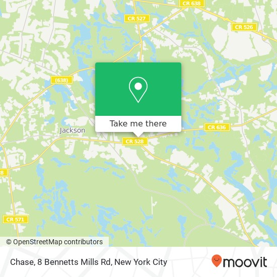 Chase, 8 Bennetts Mills Rd map