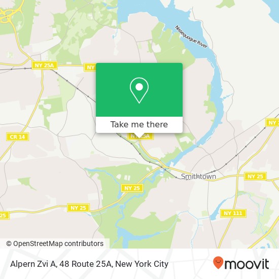 Alpern Zvi A, 48 Route 25A map