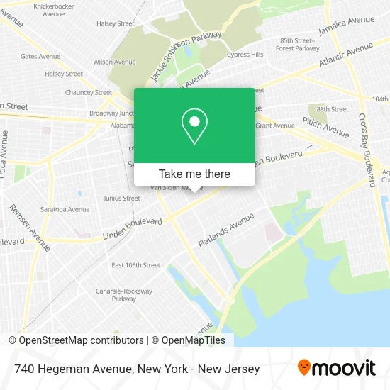 740 Hegeman Avenue map