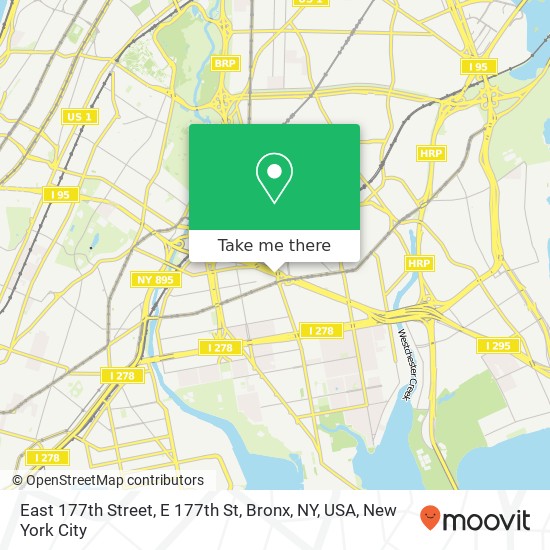 East 177th Street, E 177th St, Bronx, NY, USA map