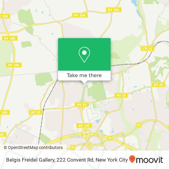 Mapa de Belgis Freidel Gallery, 222 Convent Rd