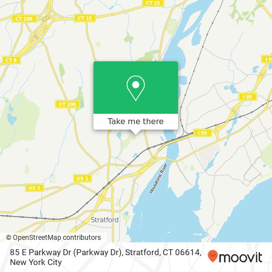 85 E Parkway Dr (Parkway Dr), Stratford, CT 06614 map