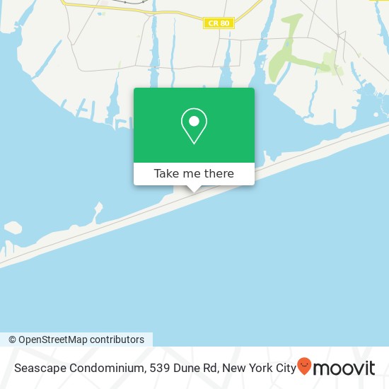Seascape Condominium, 539 Dune Rd map
