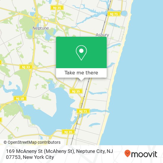 169 McAneny St (McAheny St), Neptune City, NJ 07753 map