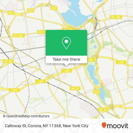 Mapa de Calloway St, Corona, NY 11368