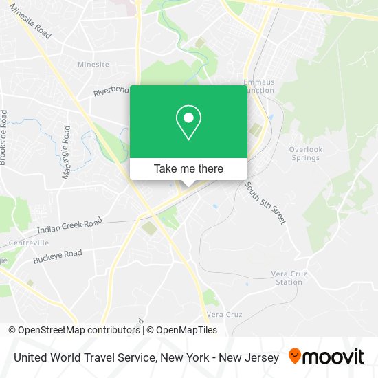 Mapa de United World Travel Service