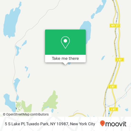 5 S Lake Pl, Tuxedo Park, NY 10987 map