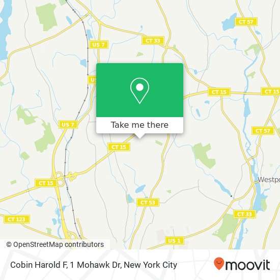 Cobin Harold F, 1 Mohawk Dr map