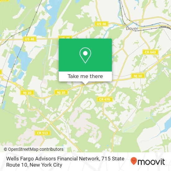 Wells Fargo Advisors Financial Network, 715 State Route 10 map