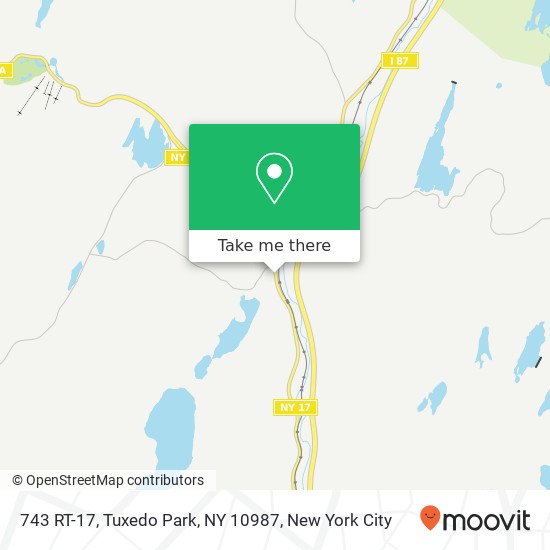 Mapa de 743 RT-17, Tuxedo Park, NY 10987