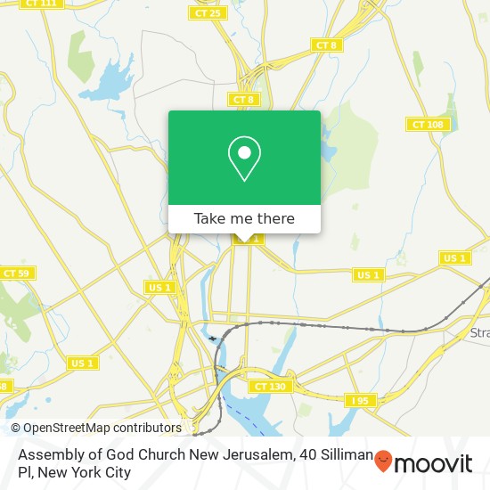 Mapa de Assembly of God Church New Jerusalem, 40 Silliman Pl